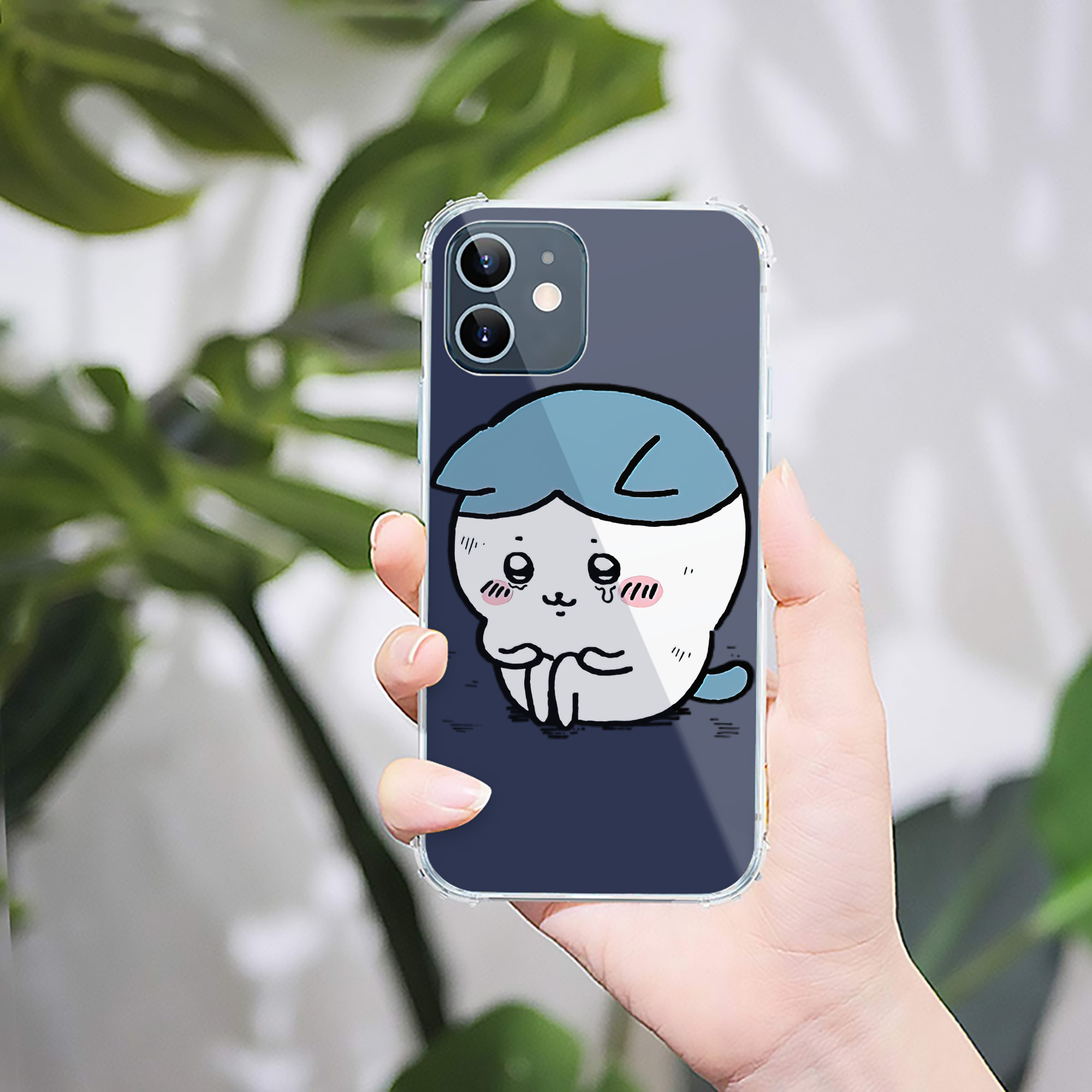 （画像用） ちいかわ ハチワレ Chii-kawa hachiware 【iPhone 12シリーズ対応】透明スマホケース（クリアソフトケース）